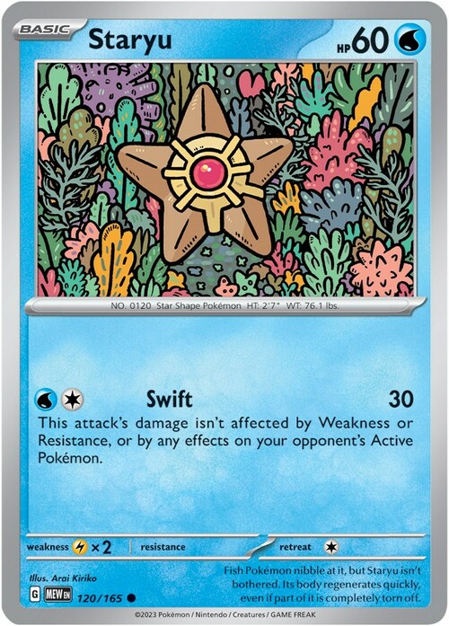 Staryu Card Front