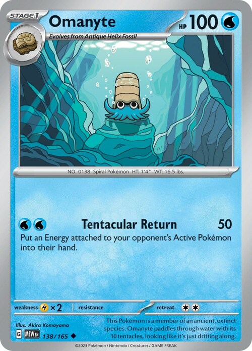 Omanyte Card Front