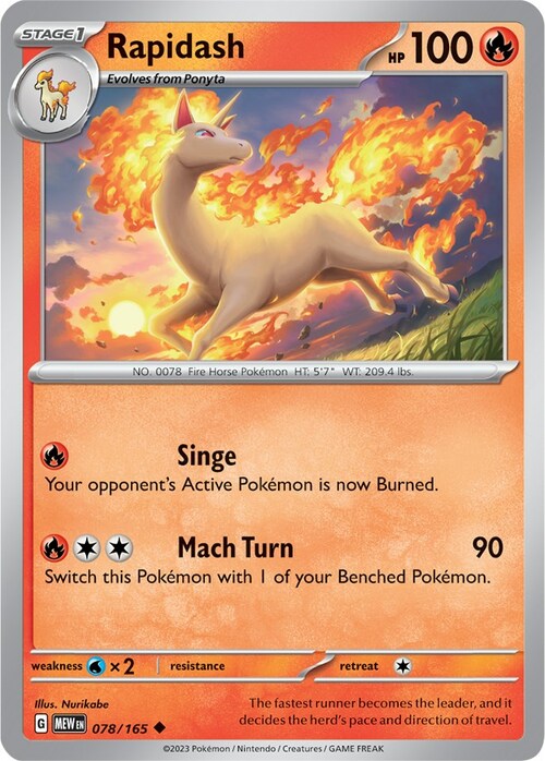 Rapidash Card Front