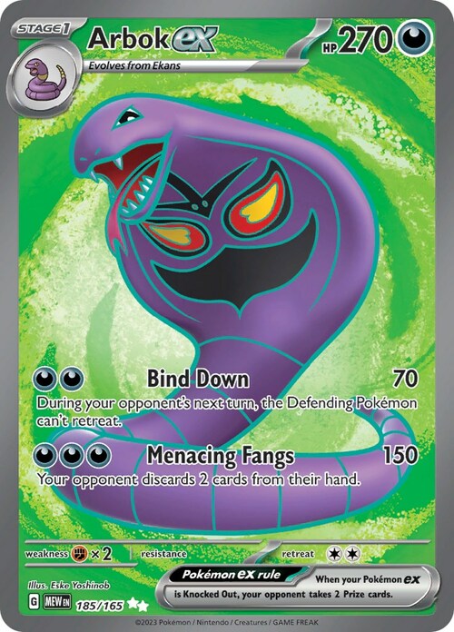 Arbok ex Card Front