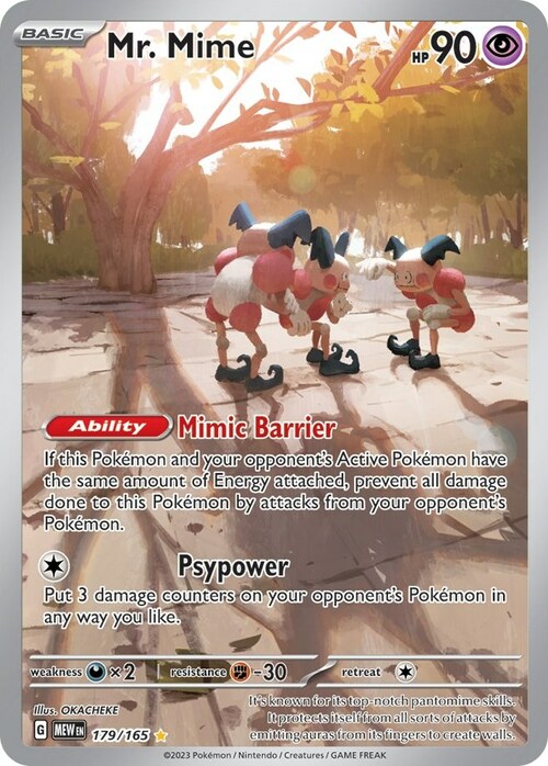 Mr. Mime Card Front