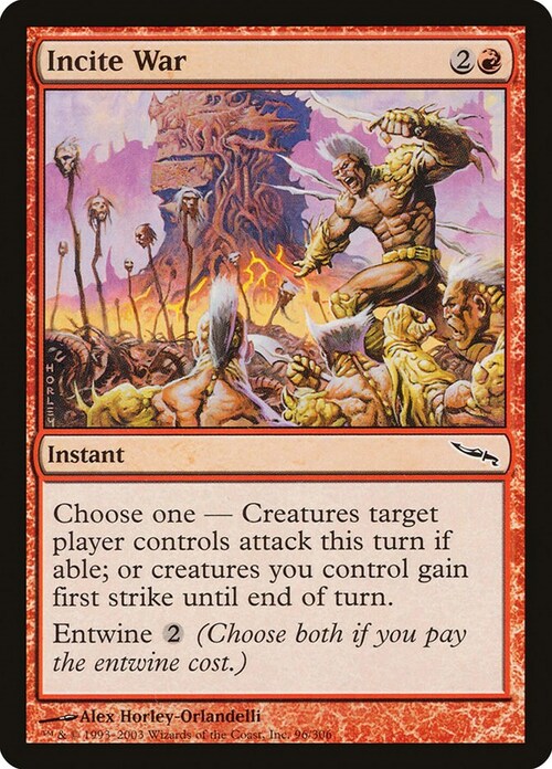 Incite War Card Front