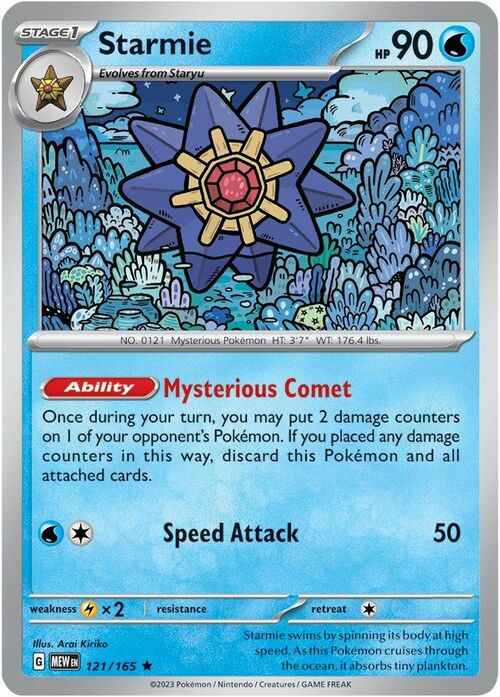 Starmie Card Front