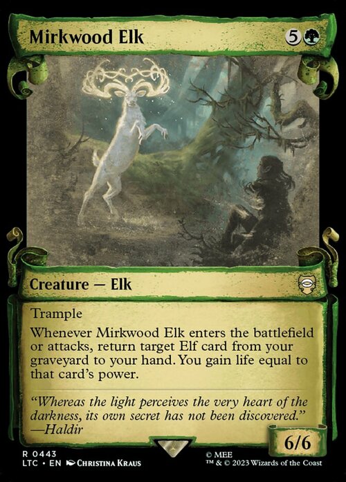 Mirkwood Elk Card Front