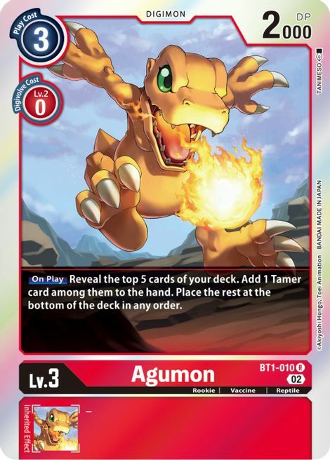 Agumon Card Front