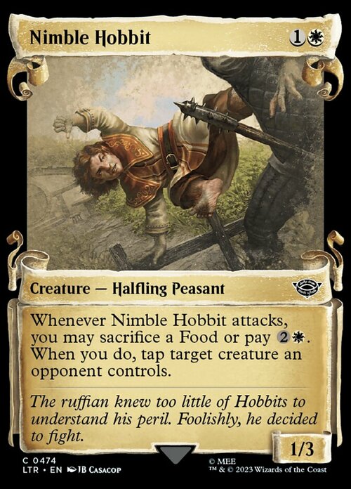 Nimble Hobbit Card Front