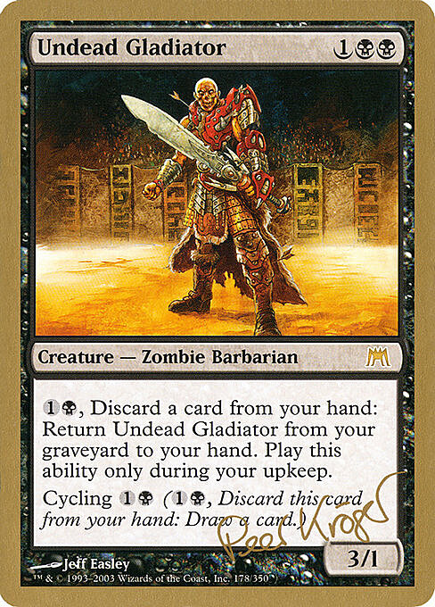 Undead Gladiator Card Front