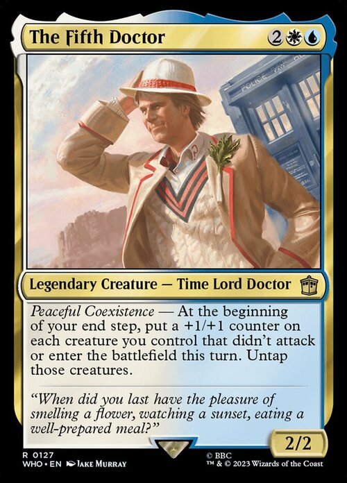 The Fifth Doctor Card Front