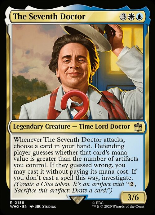 The Seventh Doctor Card Front