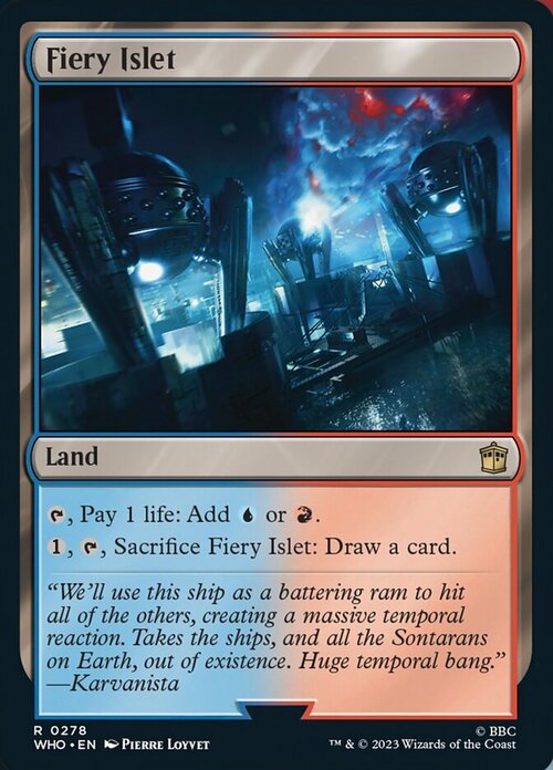 Fiery Islet Card Front