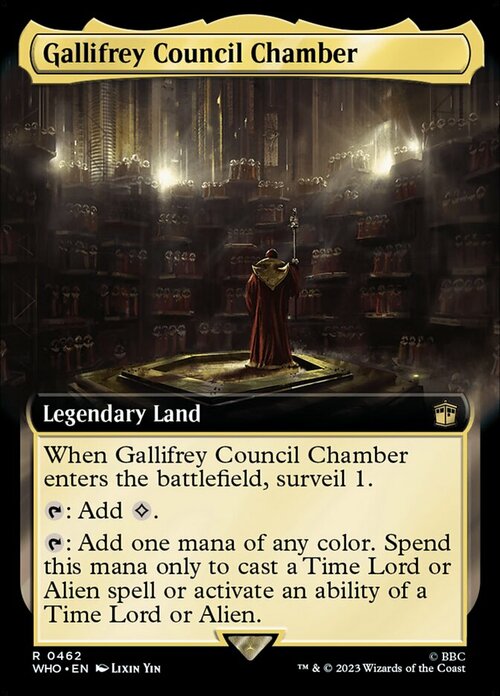 Gallifrey Council Chamber Card Front