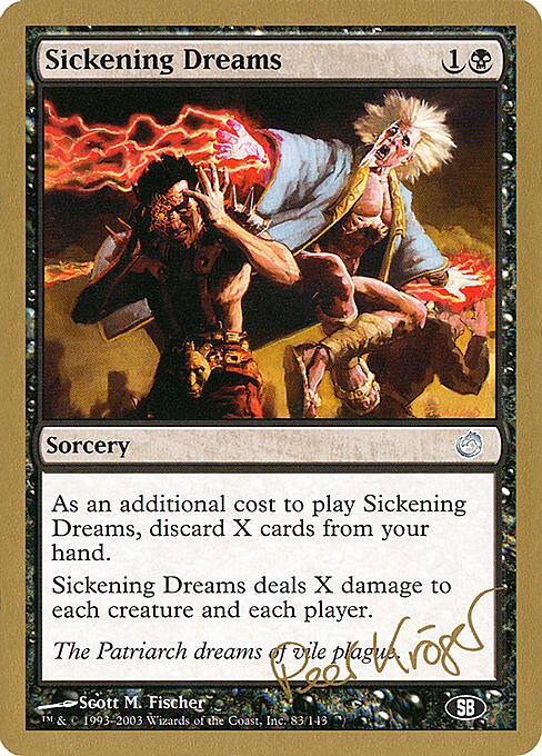 Sickening Dreams Card Front