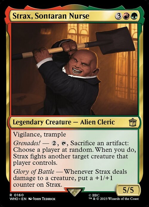 Strax, Sontaran Nurse Card Front