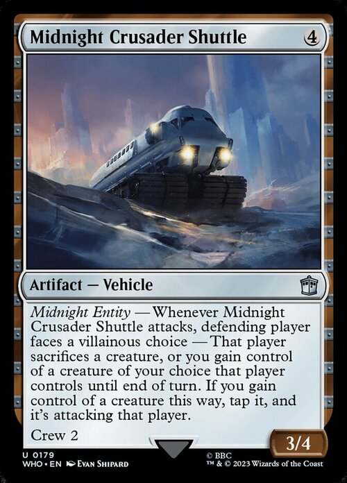 Midnight Crusader Shuttle Card Front