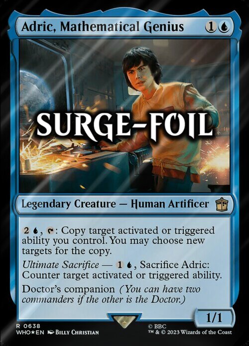 Adric, Mathematical Genius Card Front