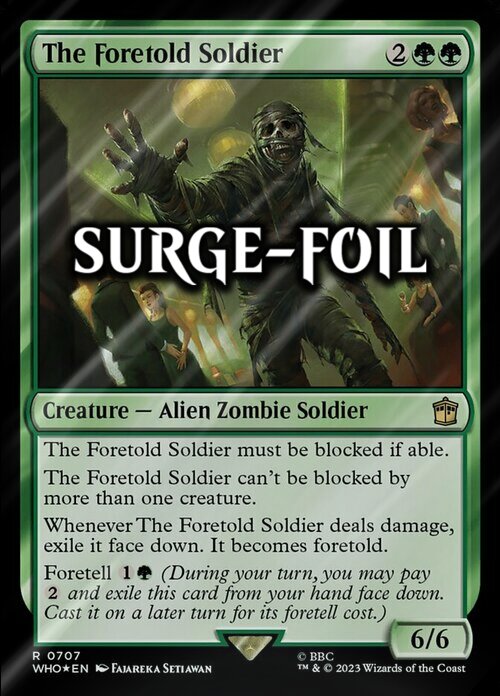 The Foretold Soldier Card Front