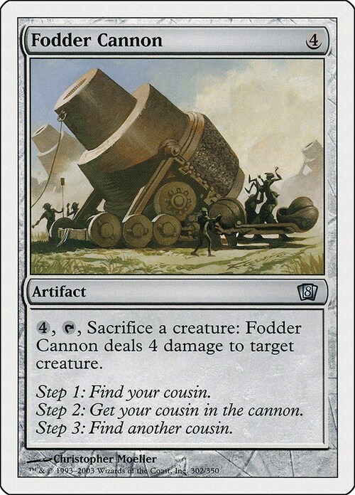 Fodder Cannon Card Front