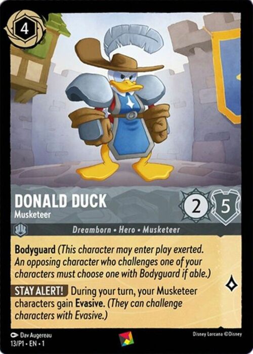 Donald Duck - Musketeer Card Front