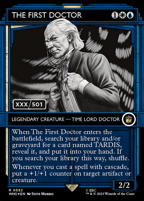 The First Doctor Card Front