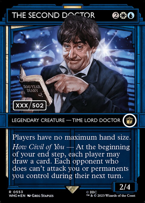 The Second Doctor Card Front