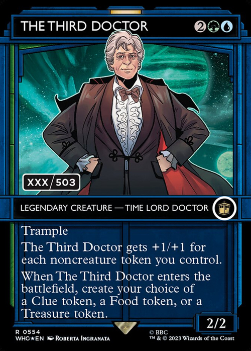 The Third Doctor Card Front