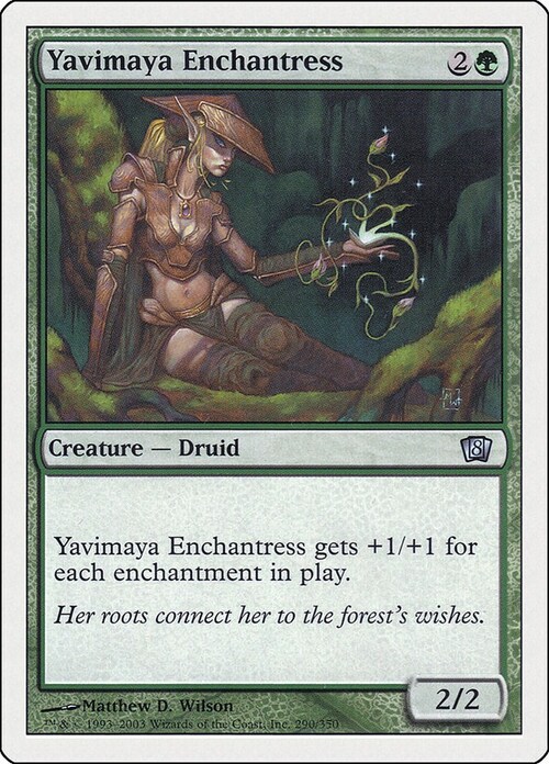 Yavimaya Enchantress Card Front