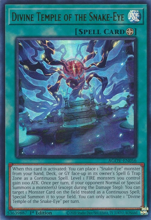 Divine Temple of the Snake-Eye Card Front