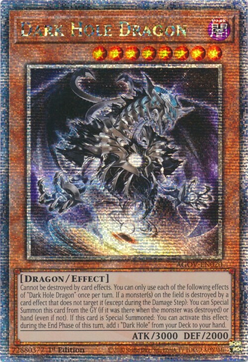 Dark Hole Dragon Card Front