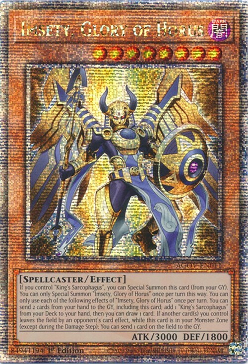 Imsety, Glory of Horus Card Front