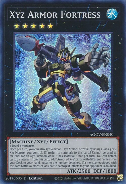 Xyz Armor Fortress Card Front