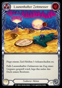 Timekeeper's Whim - Blue Card Front