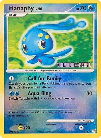 Manaphy Lv.20 Card Front