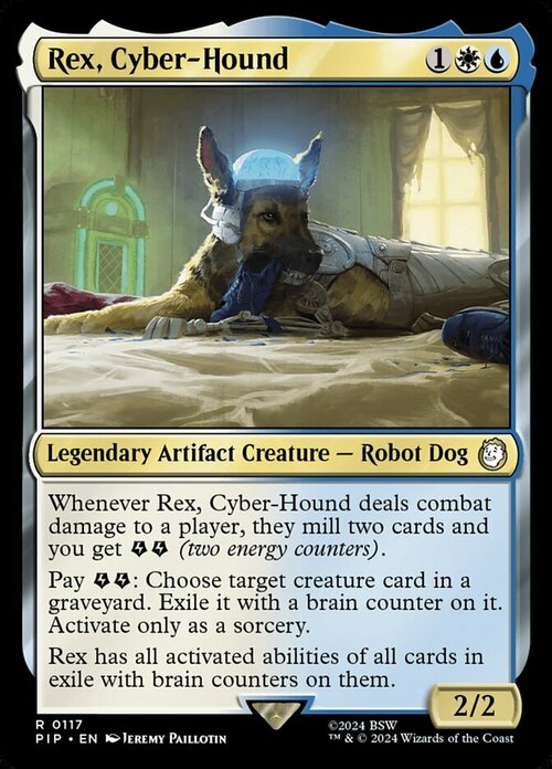 Rex, Cyber-Hound Card Front