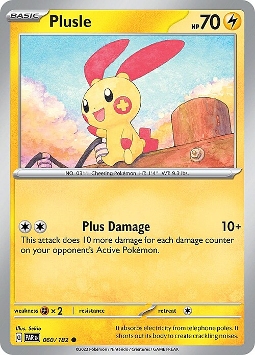 Plusle Card Front