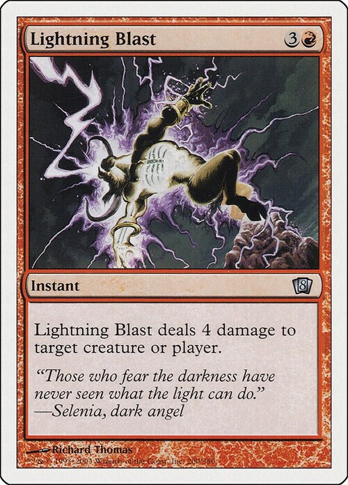 Lightning Blast Card Front