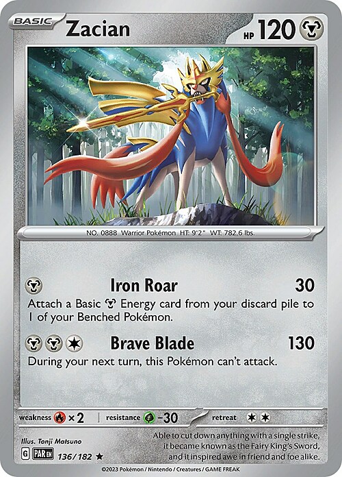 Zacian Card Front