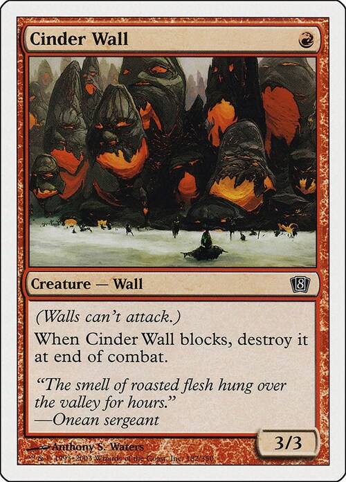 Cinder Wall Card Front