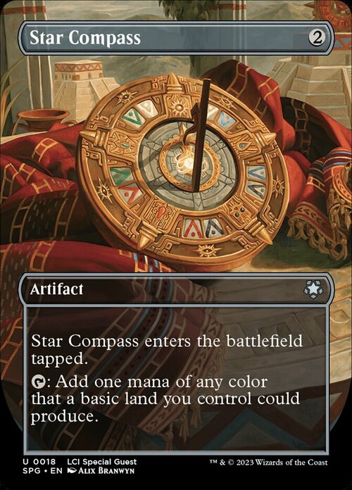 Star Compass Card Front