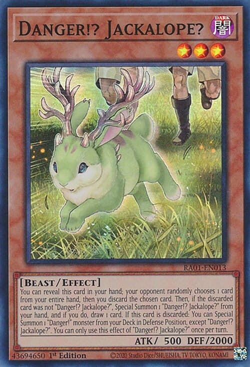 Danger!? Jackalope? Card Front