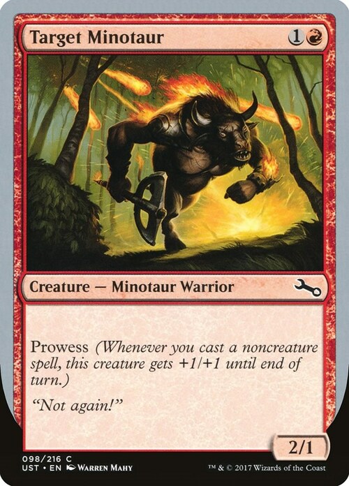 Target Minotaur Card Front