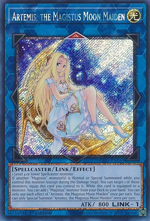 Artemis, the Magistus Moon Maiden Card Front