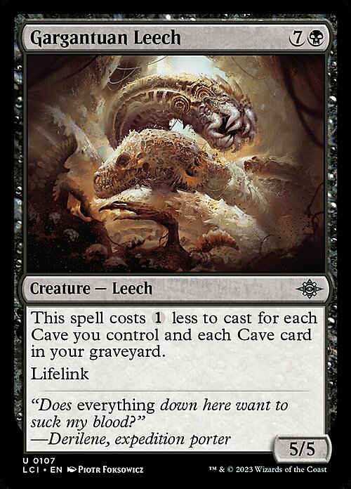 Gargantuan Leech Card Front