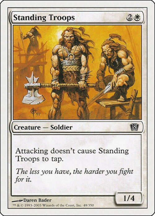 Standing Troops Card Front