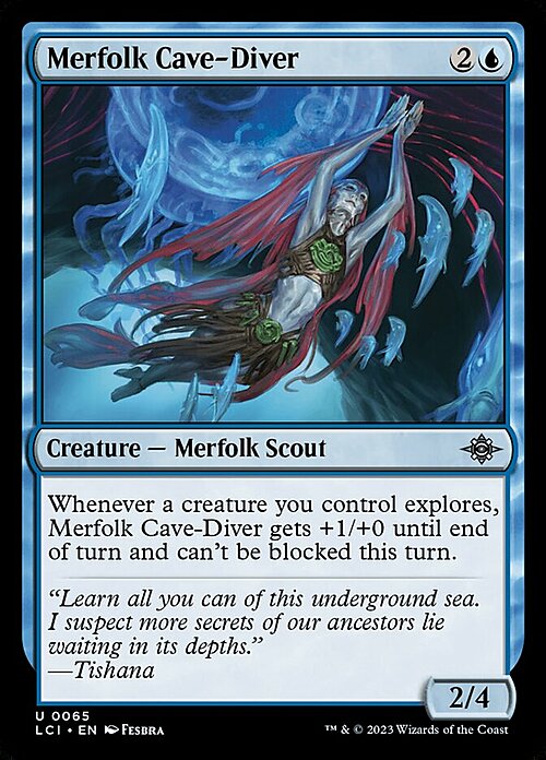 Merfolk Cave-Diver Card Front