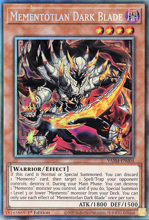 Mementotlan Dark Blade Card Front