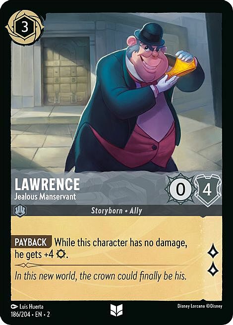 Lawrence - Jealous Manservant Card Front