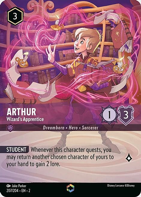 Arthur - Wizard's Apprentice Card Front