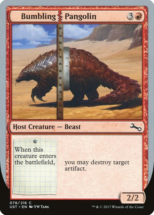 Bumbling Pangolin Card Front