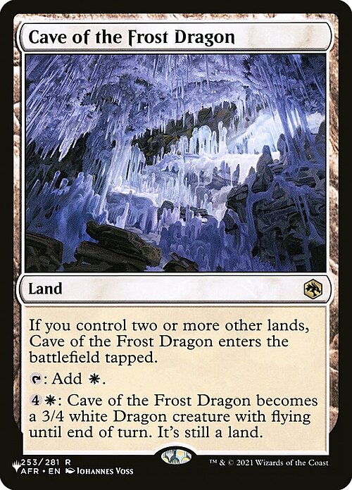 Cave of the Frost Dragon Card Front