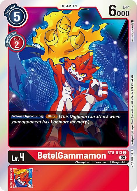 BetelGammamon Card Front